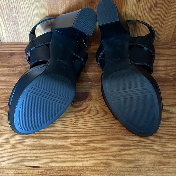 Simply Vera Vera Wang Black chunky platform heels, size 9, memory foam sock - Picture 8 of 10